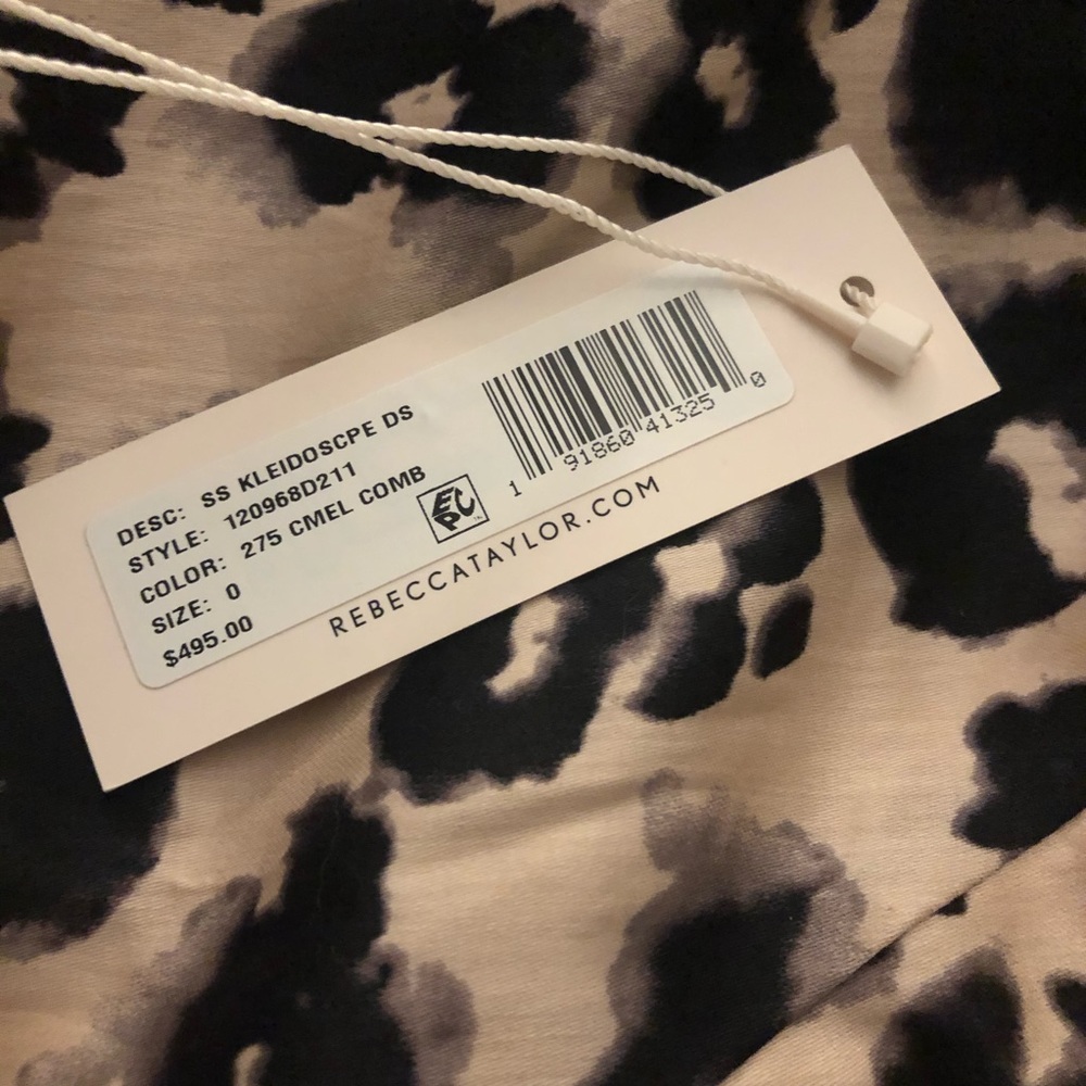 Rebecca Taylor Puff Kleidoscope Leopard Dress - Picture 2 of 4